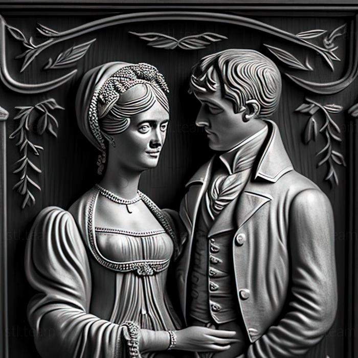 3D model Pride and Prejudice Jane Austen 1813 (STL)
